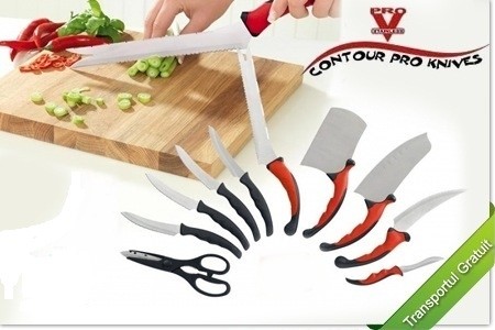 Doua seturi de cutite Contour Prov - 1+1+ CADOU