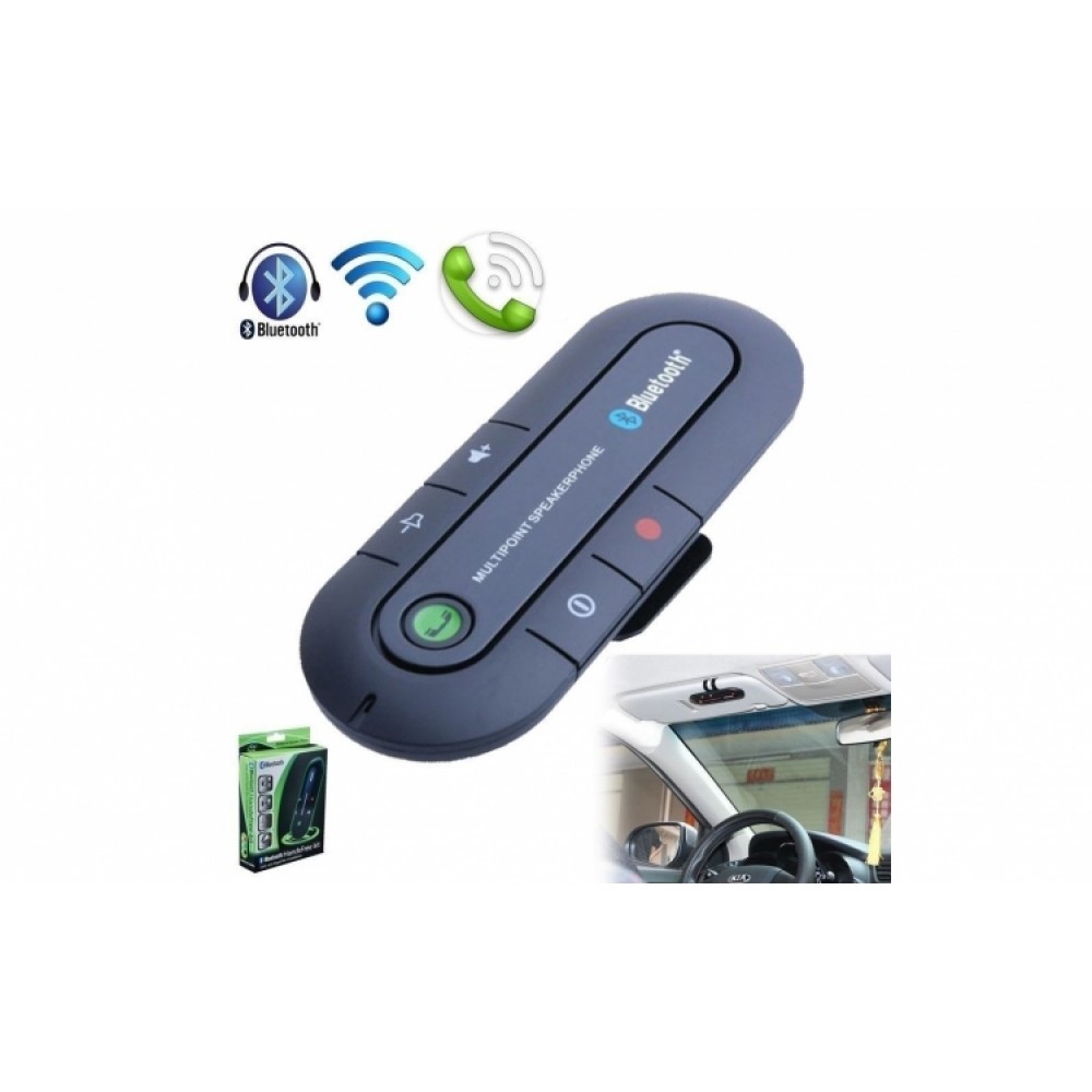 Car Kit cu Bluetooth - Handsfree - pentru masina sau oriunde ai nevoie sa vorbesti la telefon cu mainile libere