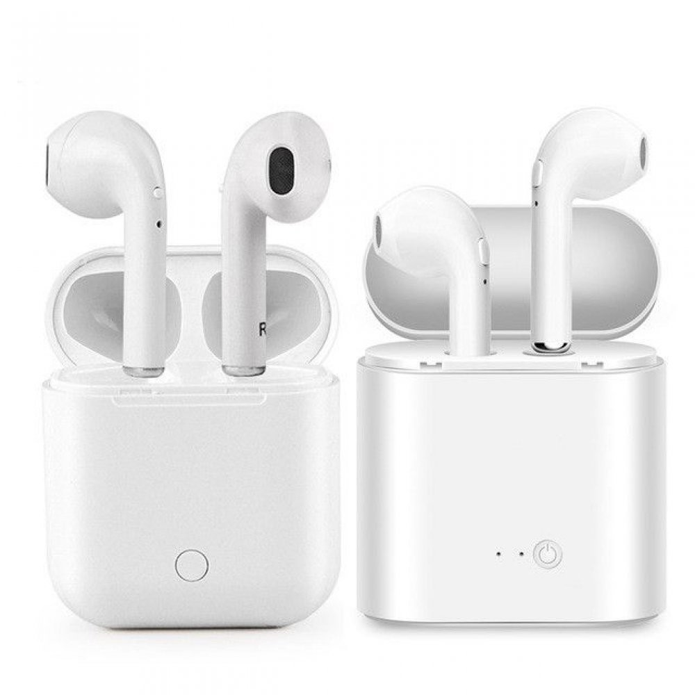 Casti i7 TWS, Dock Wireless, Bluetooth, incarcator incorporat