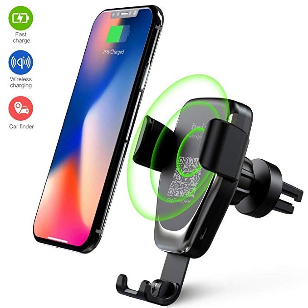 Incarcator Auto Wireless Fast Charging cu sistem de prindere