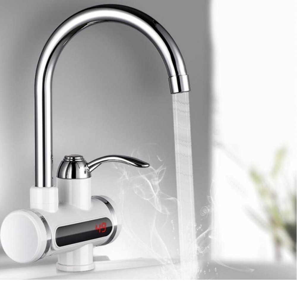 Robinet electric instant digital - pentru incalzirea apei la chiuveta si dus