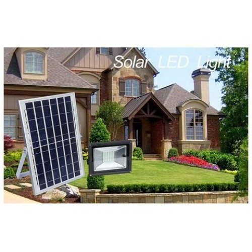 Proiector LED SMD 80 W cu panou solar IP67