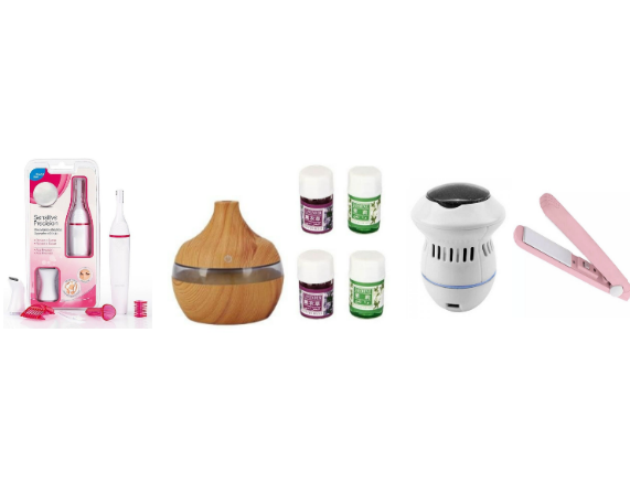PROMOTIE IMBATABILA! EPILATOR 5IN1 + UMIDIFICATOR AROMATERAPIE + SET 4 ULEIURI AROMATERAPIE + DISPOZITIV PENTRU INGRIJIREA CALCAIELOR + PLACA DE PAR DE VOIAJ, TOTUL LA DOAR 124.90 LEI!