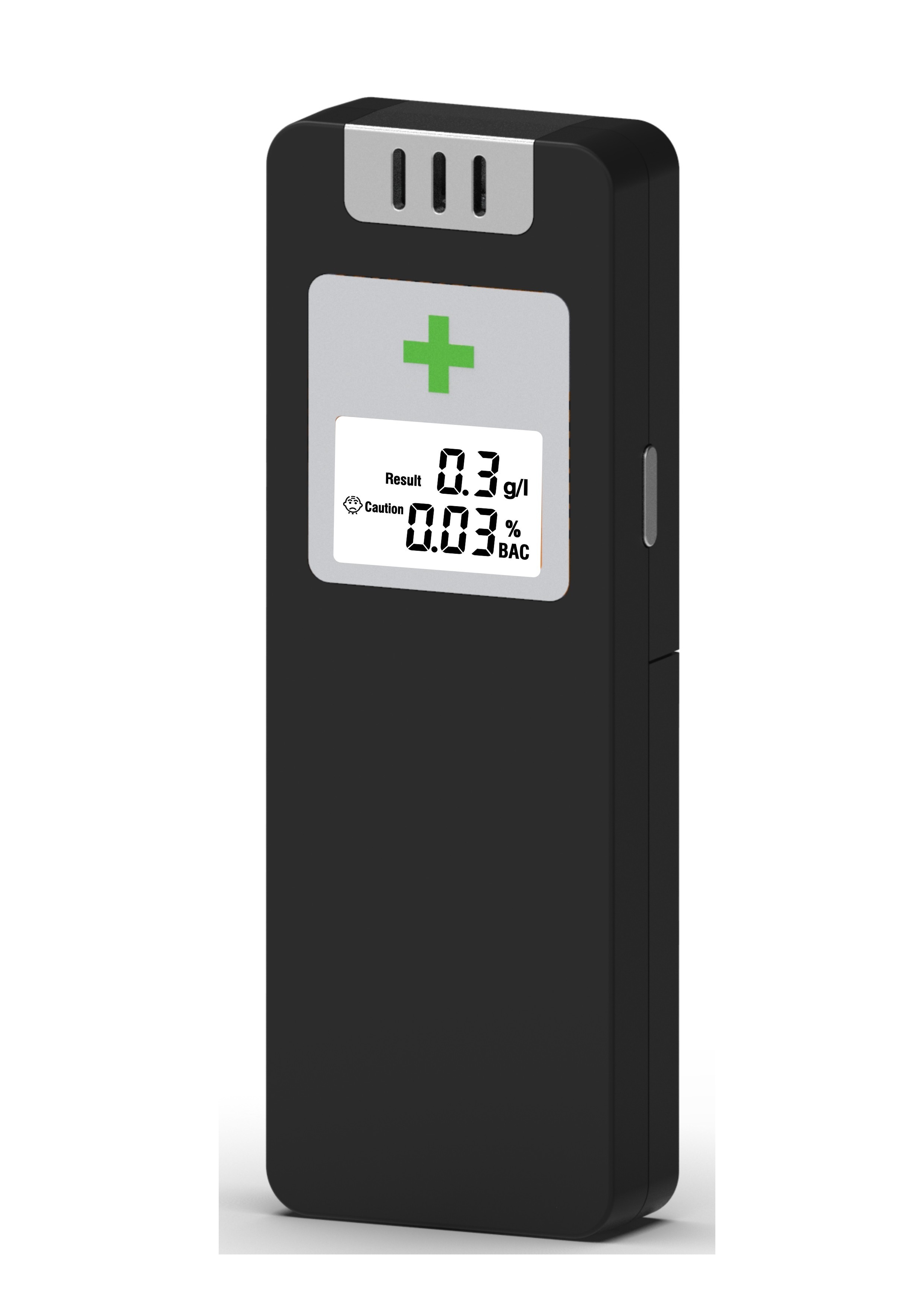 Alcool tester digital cu display lcd, negru