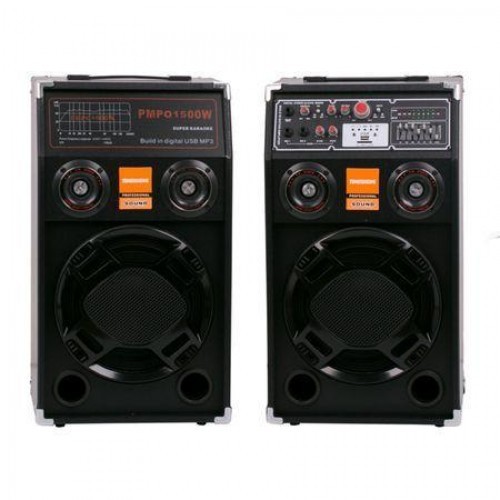 Set 2 boxe active , Bass puternic , Cu amplificator, Beculete cu lumini pe bass , Conectivitate Bluetooth , Port USB , AUX in , Card SD , 240W RMS , Impedanta 4-8 Ohmi , Negru