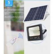 Proiector Solar LED, 25W , Panou Solar Inclus si Telecomanda cu Functii Multiple