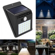 2 x Lampa LED incarcare solara si senzor de miscare 30 x LED Wall Light