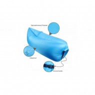 Set 2 x Canapea - Saltea Gonflabila tip Sezlong Lazy Bag pentru Plaja sau Piscina, Umflare Rapida fara Pompa