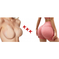 Pachet promotional !! Colanti scurti modelatori + Sutien invizibil cu efect push-up