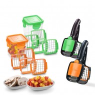Oferta promotionala 1+1 Cadou Tocator si feliator legume, fructe 5in1 Nicer Dicer Quick