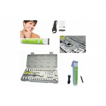 Oferta speciala - Trusa completa cu 40 chei tubulare + aparat de tuns Nova