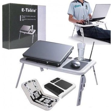 Masuta laptop multifunctionala E-table cu suport mouse,stand cooler, notebook