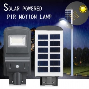 Proiector Stalp 20W cu panou solar si senzor de miscare +sistem de prindere CADOU